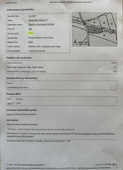 Prodej trvalého travního porostu 1 170 m² – Olešna u Načerad
