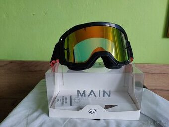 Motokrosové brýle se zrcadlovým sklem FOX Main Stray Goggle - 1