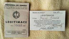 legitimace Čs. obce legionářské(1946) a Spolku posluchačů - 1