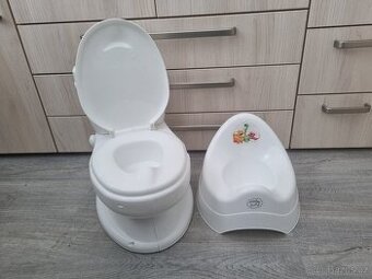 2x nočník - záchod se zvukem na splachování + obyč nočník