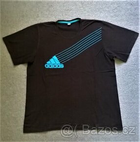 PÁNSKÉ TRIČKO ADIDAS ČERNÉ VELIKOST L/XL