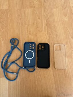 Sada 3 krytů/obalů na Apple Iphone 16 PRO + PRO MAX
