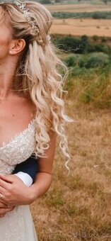 Prodám blond klipy z pravých vlasů - 1