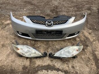 Mazda 5 přední nárazník, přední světla