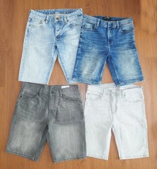 Džínové pánské kraťasy, vel. M, zn. Denim Co., Fishbone - 1