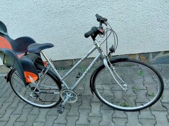 Dámské kolo s dětskou sedačkou