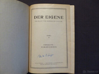 Časopis, Der Eigene, Časopis pro mužskou kulturu 9. ročník 1