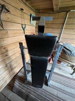 Posilovací lavice + činky