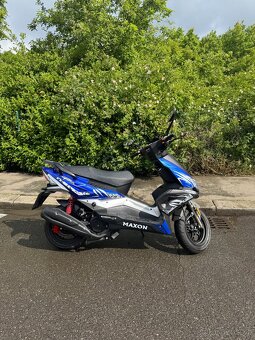 Maxon Matador 125 modrý, najeto 52 km, rok 2024, 2x klíč