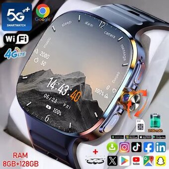 Nové SmartWatch Android WiFi 5G 8GB/128GB NFC GPS AMOLED CZ