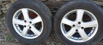 Prodám alu kola 6,5J×15H2 ET37 zimní pneu