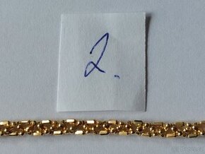 Zlatý řetízek na ruku z 18k zlata.