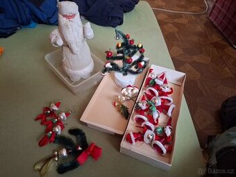 Retro vánoční ozdoby a dekorace