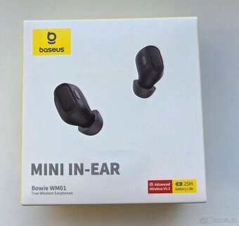 NOVÉ v krabici, čistý zvuk a až 25 h - Baseus Bowie WM01