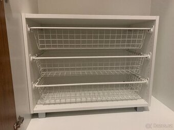 Šuplíkový organizér / PLATSA s drátěnými koši / komoda
