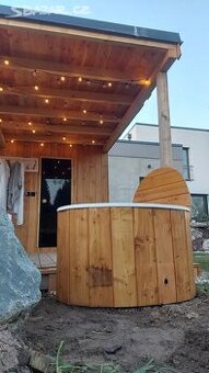 Ochlazovací káď dřevěná + plastová vanička