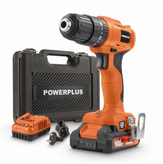 POWERPLUS Šroubovák / vrtačka AKU s příklepem 20V SET POWDPO