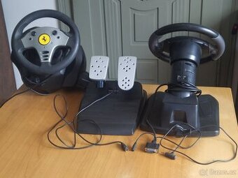 Herní volant x2 s pedály a řadicí pákou
