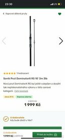 Sonik Prut DominatorX RS 10' 3m 3lb - 1
