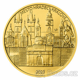Zlatá mince ČNB 5000 Kč: HRADEC KRÁLOVÉ - BK - 1