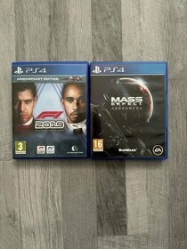 PS4 hry F1 a Mass Effect Andromeda