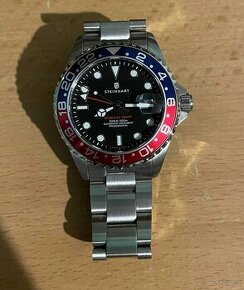 Steinhart Ocean 39 GMT BLUE-RED Diver Watch NOVE