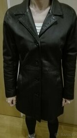 Kožený kabát/bunda vel 38 dámský - 1