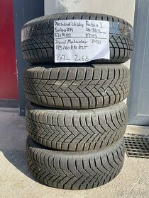 Prodám plechové disky Škoda Fabia I. se zimní pneu