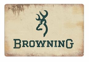 plechová cedule - Browning (logo)