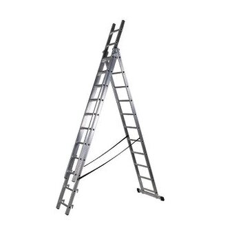 Hliníkový žebřík Profi 3x8 příček