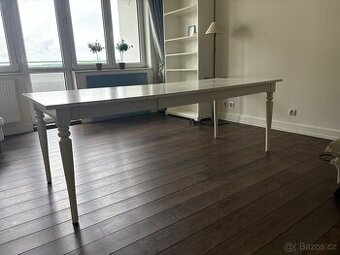 Rozkládací jídelní stůl INGATORP IKEA bílá, 155/215x87 cm