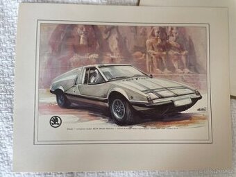 Historická alba ŠKODA AUTO - kreslené modely aut