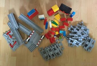 Lego Duplo vlak + most + přejezd