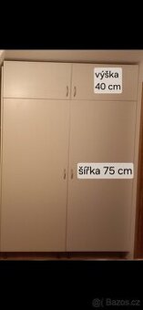 2x skříň s nástavci