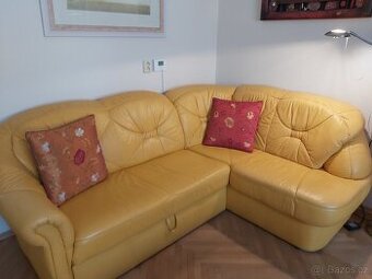 Kožená italská sedací souprava