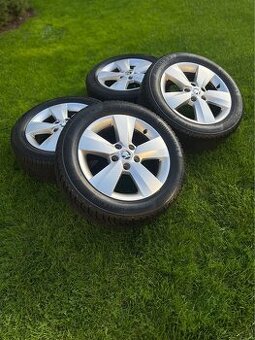Prodám ALU kola Škoda + zimní pneu Continental 205/55 R16