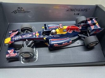 2X F1 RED BULL RB6 2010 a RB7 2011 VETTEL MINICHAMPS 1:18 - 1