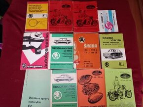Manuály příručky škoda Tatra Jawa ČZ a jine