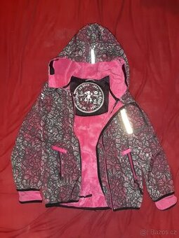 Softshell bunda dívčí 128/134, natržený šev