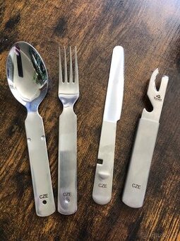 Příbor polní čtyřdílný AČR nerez