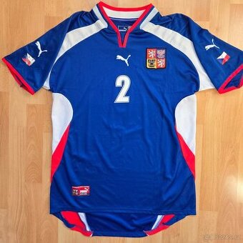 Česko fotbalový dres Tomáš Řepka Puma #2 2000-2002