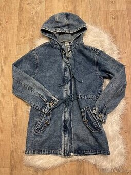 Nádherný džínový kabátek vel L