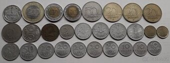 Mince - rôzne štáty - 121 kusov