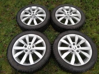 alu Škoda Octavia III Crystal 6Jx17 ET48,zimní 205/50/17