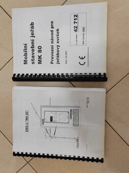 Prodám návody na jeřáby