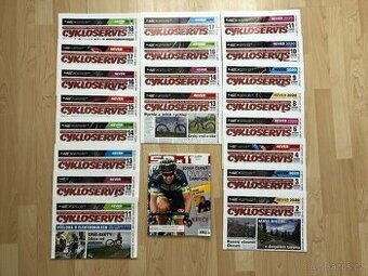 20x časopis Cykloservis rok 2018, 2019, 2020 + 53x11