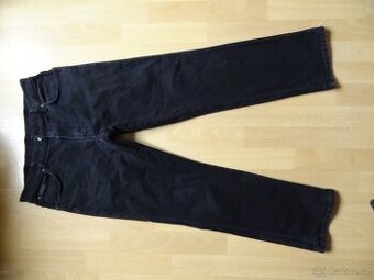pánské Wrangler Texas černé rifle rovné, zip elast. 35/31 L