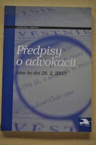 Předpisy o advokacii (2007)