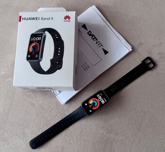Chytré hodinky Huawei Band 9 černý- zánovní, záruka 1,5roku.