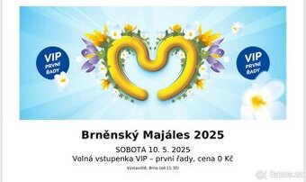 Majáles Brno 2025, 4 VIP vstupenky